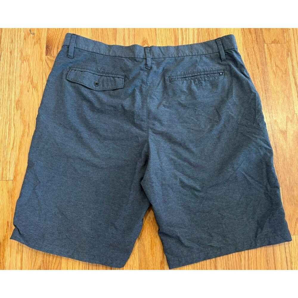 Hurley Men's Shorts Size 36 Gray Chino Flat Front Button Closure Flap Pockets - Picture 2 of 12